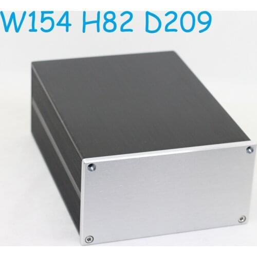 DAC Case Aluminum Chassis Small Size Power Supply DIY Box Tube Amplify Housing Preamp Amplifier Amp Class A W154 H82 D209