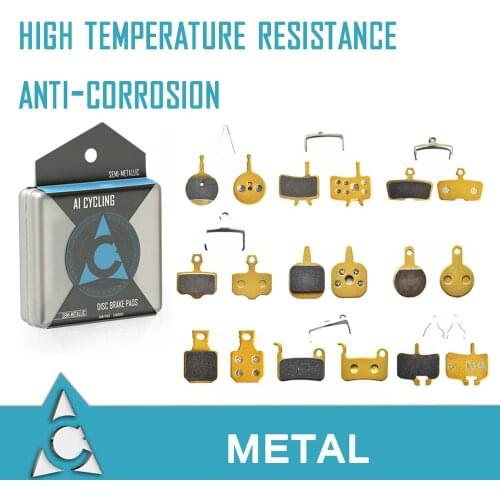 2 Pairs bicycle bike cycling disc brake metal pads for SHIMANO SRAM AVID HAYES Magura Formula ZOOM