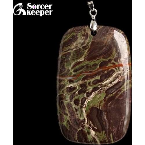 Fashion Real Mens Pendant Green Old KAMBABA Natural Stone Beads For Jewelry Making DIY Polar Jades Necklace Material BC263