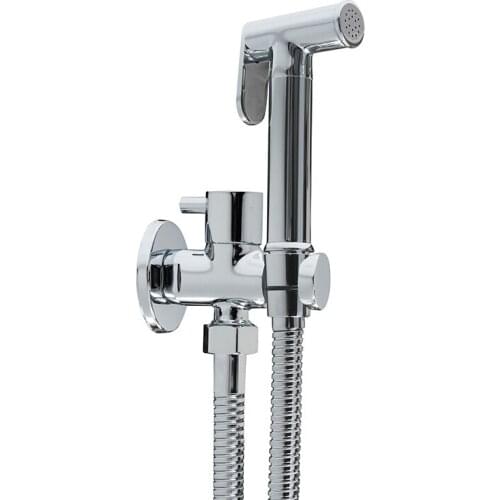 Hongdec Wall Mount Chrome Bidet Set