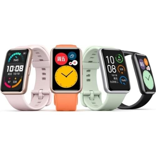 2021 New Huawei Watch Fit Band Fitness Smart Watches 1.64 inch Amoled Screen Sport 50m Waterproof Bracelet