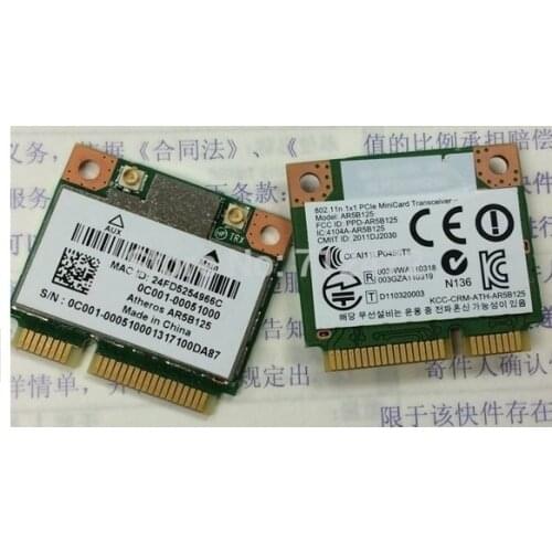 SSEA Wholesale Original New Wireless Card for Atheros AR5B125 Half MINI PCI-E 802.11n b/g/n 150Mbps
