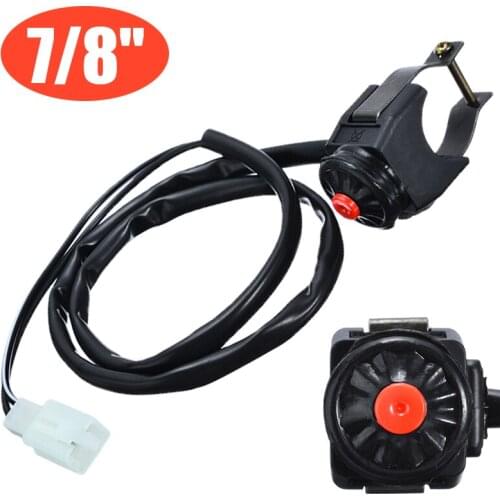 1PC 7/8" Motorcycle Handlebar Kill Stop Control Switch Horn Button Start Speaker Overtaking Switch For Off-road Motorbike Quad