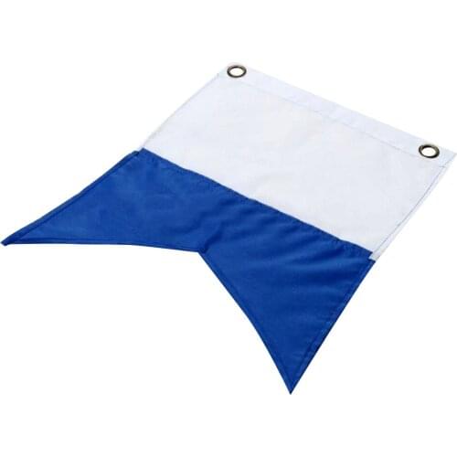 Prettyia Durable Scuba Diving Dive Boat Alpha Flag National Banner Sign Blue
