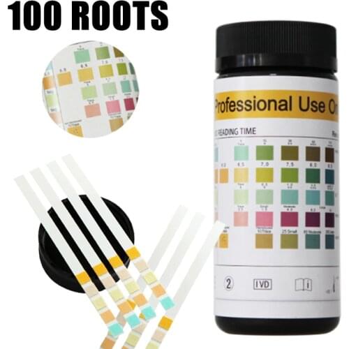 100pcs Ketone Strips Glucose PH Protein Ketone Blood Urine Test Strips Reagent Acid Alkaline Urine Analysis Test Paper