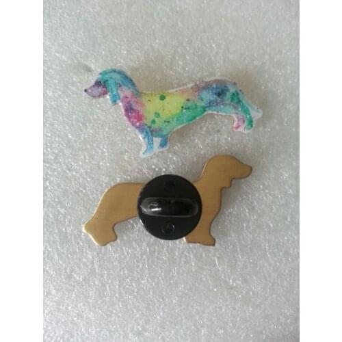 Custom printing pins with epoxy, printing pin badge, animel pins