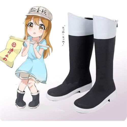 Cells At Work Hataraku Saibou Platelet Cosplay Shoes Boot Halloween Party Cosplay customize A530
