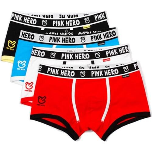 4pcs/lot Panties Mens Best Selling Mens Underwear Boxers Modal Boxer Men Printed Boxer Shorts Boxers Mens Underwear