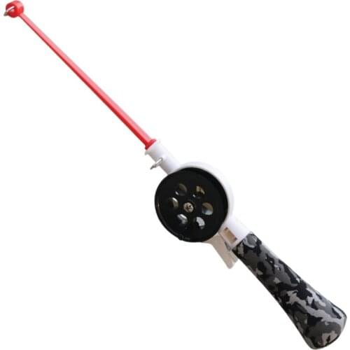 Hot-Winter Ice Fishing Rod with Reel 34cm Outdoor Sportfish Rod Ice Fishing Rods Fishing Accessories