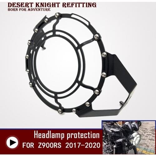 For Kawasaki Z900RS 2017 2018 2019 2020 Motorcycle Vintage Headlight Protector Retro Grill Head light Lamp Cover Z900 RS