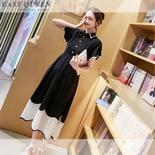 Dresses Summer 2019 New Arrival A Line Casual Dresses For Women 2019 Cute Retro Dress Midi Long Robe Vintage Femme DD2272