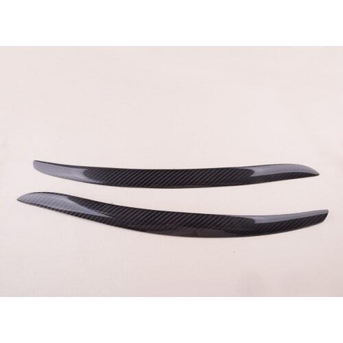 1 Pair Black Car Headlight Eyelid Eyebrow Cover Fit for BMW 3 Series E92 E93 M3 Coupe 2-Door 2007 2008 2009 2010 2011 2012