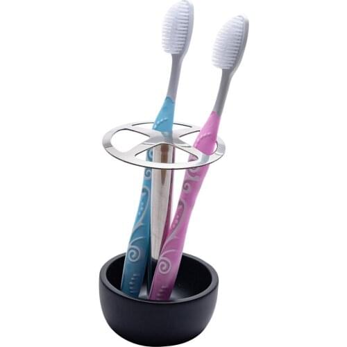 1 PC Stainless Steel Toothbrush Holder Cosmetic Brush Razor Jewelry Storage Stand 4-Slotted Hollowed Bathroom Storage Racks
