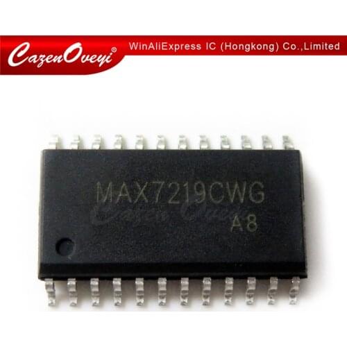 10pcs/lot MAX7219 MAX7219CWG MAX7219EWG SOP-24 In Stock
