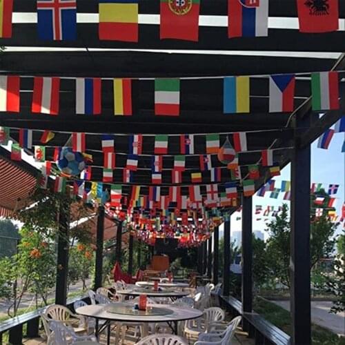 100 Countries String Flag, International Bunting Pennant Banner, Decoration for Grand Opening, Sports Bar, Party Events