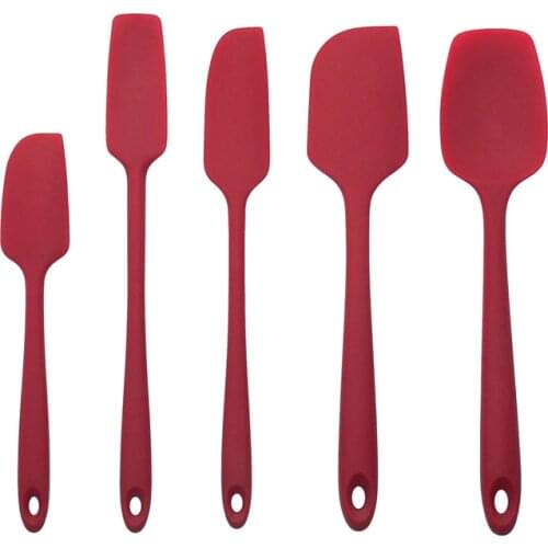 2 Set Silicone Spatula Set Heat Resistant Non-Stick Kitchen Utensil For Cooking, Baking and Mixing Cookware Wholesale