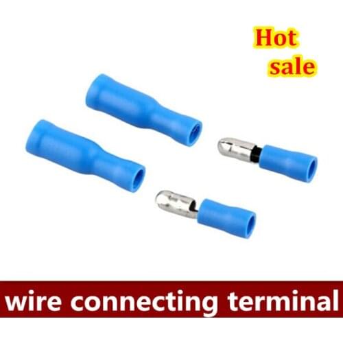 3000PCS/LOT 1500pairs/lot Blue Bullet Connector Insulated Crimp Terminals for Electrical & Wiring Free shipping