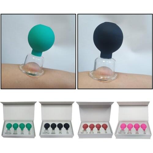 4Pcs Body Face Cupping Therapy Sets Massage Vacuum Suction for Facelift
