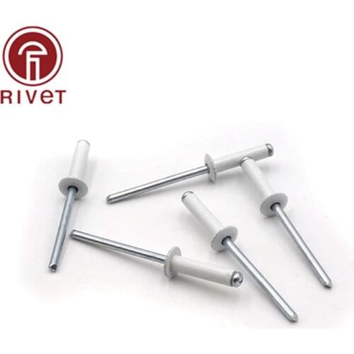 2.4*6/3.0*6/3.2*5/3.2*10mm White Aluminium Steel Opening Blind Rivet Pulling Rivets Decoration Pop Rivets For Furniture