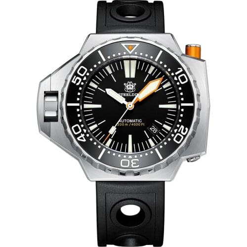 Steeldive New Diver Watch Men Automatic Mechanical Watches Sapphire Crystal Ceramic Luminous 1200M Waterproof