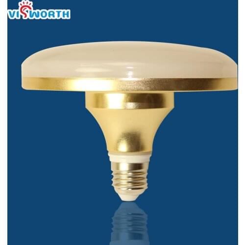E27 umbrella bulb 24w 36w led bulb Golden aluminum shell led lamp ac 110v 220v 240v led light smd5730 warm/cold white light