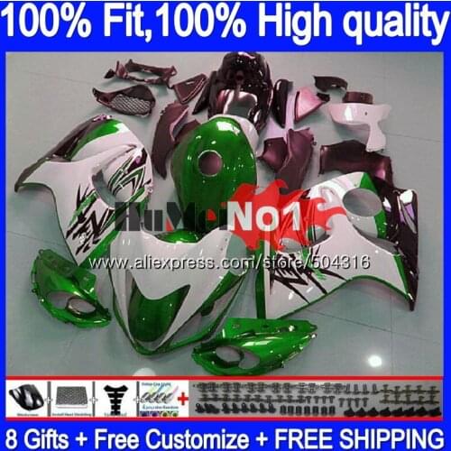 Injection For SUZUKI Hayabusa GSXR 1300 2008 2009 10 11 12 29MC.148 GSXR-1300 GSXR1300 08 09 2010 2011 2012 White Green Fairing