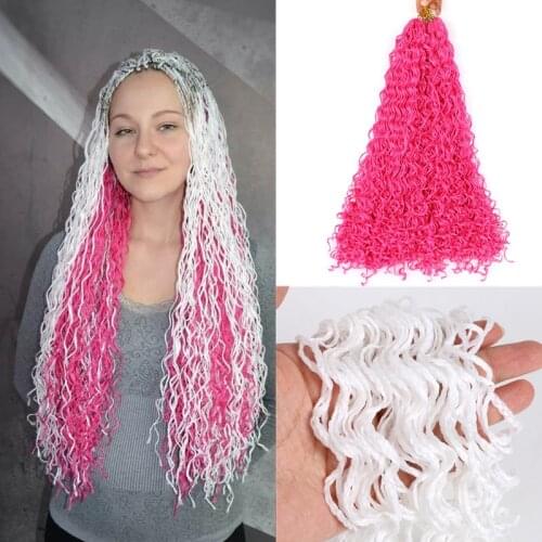 Full Star Zizi Braids Crochet Box Braids Synthetic Hair Extensions Brown Blonde Grey Crochet Hair 48 Strands ZiZi Curly Hair