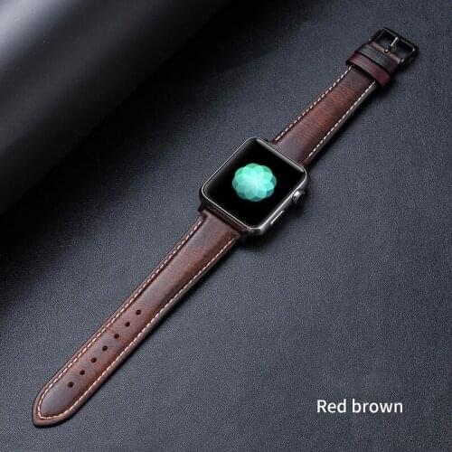 Leather strap For apple watch band 44mm 42mm iwatch band 40mm 38mm smartwatch accessories bracelet correa apple watch 6 5 4 3 se