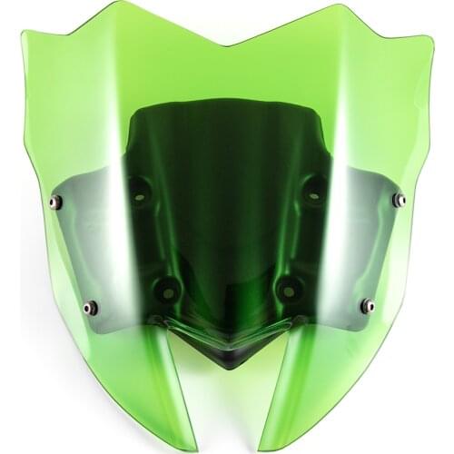 Motorcycle Sports Viser VIsor WindScreen Windshield Fits For Kawasaki Z900 2017 2018 2019 Double Bubble