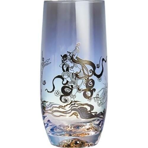 Creative Transparent Glass Coffee Cup Reusable Drink Juice Champagne Glasses Cocktail Waterbottle Kupa Bardak Drinkware BD50BL