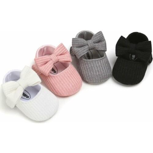 Lovely Babies Bowknot Crib Shoes Toddler Baby Fashion Sneakers Princess Bow Shoes Kids Children Girl Casual Shoes Prewalker