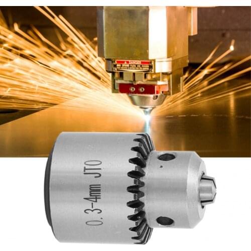 Electric Drill Chuck 0.3-4mm JT0 Taper Mounted Key Type Mini Drill Chuck Adapter with Key