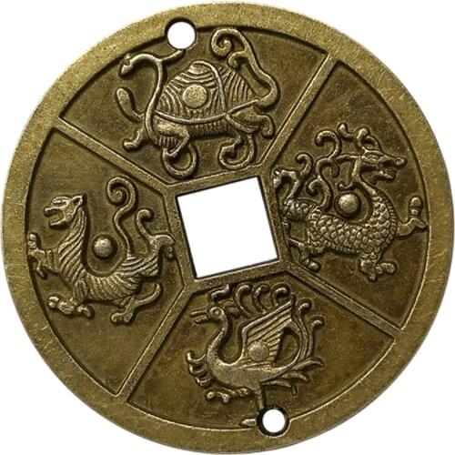 Simulation Ancient Chinese Old Copper Coin Animal Lucky Coins Collectibles