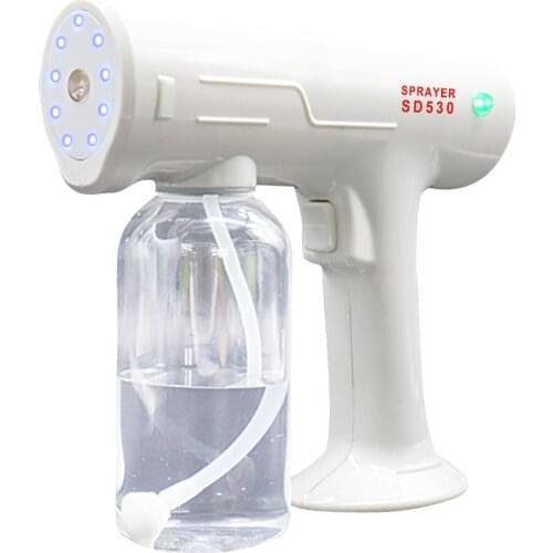 Nano Spray Gun Automatic Sprayer USB Rechargeable Disinfectant Atomizer Machine Fogger ULV Stem Gun for Home Office School Car