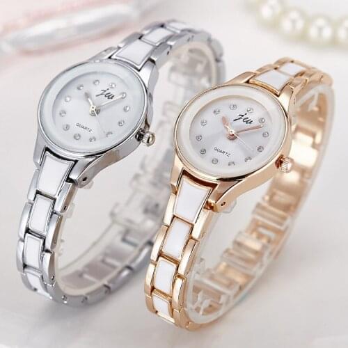 New Fashion Ladies Luxury Bracelet Watches Women Stainless Steel Wrist Watch Female Simple Watch