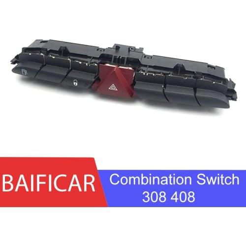 Baificar Brand New Genuine Central Control Combination Switch Emergency Light Button Fuel Tank Switch For Peugeot 308 408