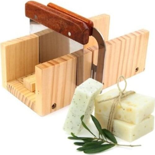 Adjustable Wooden Soap Cutter Mold Cake Loaf Soap Cutting Slicers Planer with Scale, Multifunctional, Easy To Use