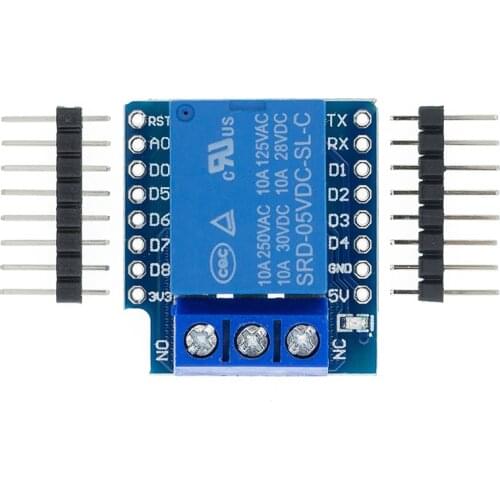 One Channel Wemos D1 Mini Relay Shield Wemos D1 Mini Relay Module for ESP8266 Development Board 1 channel