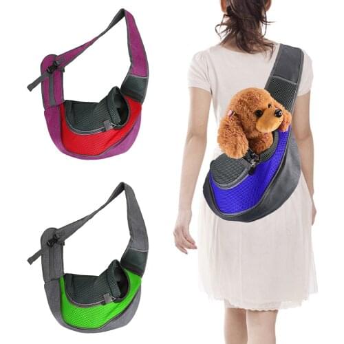 Dog Carriers & Bags Tote Pouch Breathable And Comfortable Dog Supplies Pet Backpack Mesh Oxford Sling Shoulder Bag