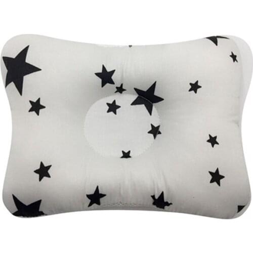 Cute Baby Pillow Newborn Soft Cotton Head Protection Cushion Infant Sleep Positione Anti Roll