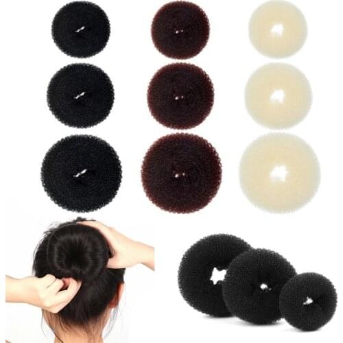 Donut Hairband Elastic Styling Hairpin Tools Fluffy Girls Ponytail Holder Headband Hair Accessories Women
