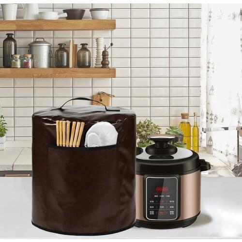 Top Handle Practical Pressure Cooker Dust Cover Gray Film Round Cooker Cover Minimalistic for Small Appliances