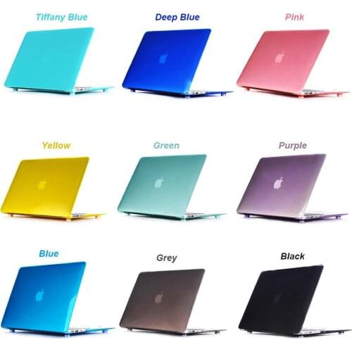 Upper + Bottom Transparent Crystal Hard Cover Case For Macbook Mac book 13 15 11 12 Air Pro Retina 11.6 12 13.3 15.4 inch