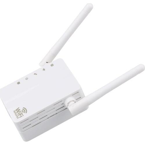 Mini N300 300Mbps WiFi Repeater Router Access Point WiFi Range Extender with 2 External Antennas Support WPS Protection