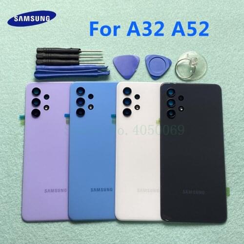 SAMSUNG Back Plastic Housing Battery Cover For Samsung Galaxy A32 A52 2021 Rear Case + Tools