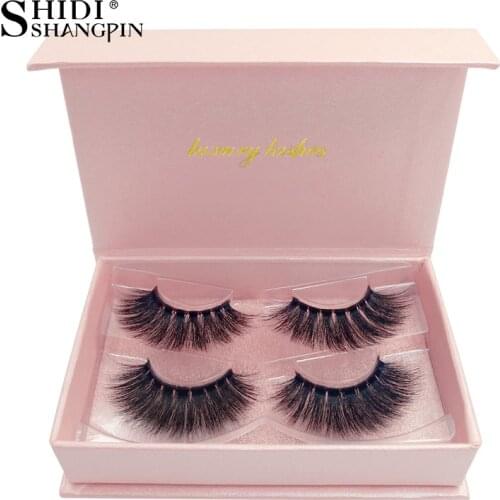 SHIDISHANGPIN Eyelashes Mink Eyelashes Natural Long 3d Mink Lashes 25 mm Lashes 100% Cruelty Free 3d False Eyelashes Maquiagem