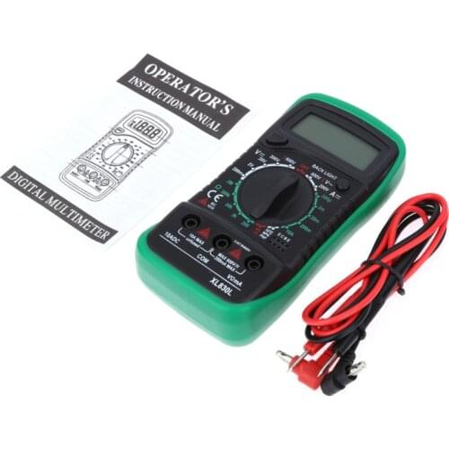 XL830L Digital Multimeter Voltmeter Ammeter AC DC OHM Volt Tester LCD Test Current Multimeter Overload Protection