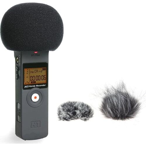 1PC Furry Windscreen Muff Cover Foam Microphone Windproof Cover For Zoom H1 H1N