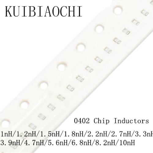 100pcs/LOT High frequency chip inductor 1005 0402 1nH 1.2nH 1.5nH 1.8nH 2.2nH 2.7nH 3.3nH 3.9nH 4.7nH 5.6nH 6.8nH 8.2nH 10nH