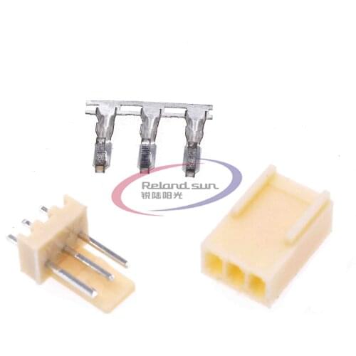 50PCS Kit3 Pin KF2510-3P KF2510 3P 2.54mm Pitch Terminal Housing Pin Header Connectors Adaptor Kits